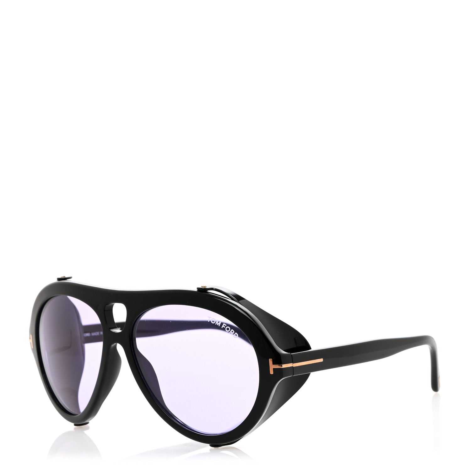 Tom Ford Acetate Neghman Aviator Sunglasses TF882 Black 1 of 8