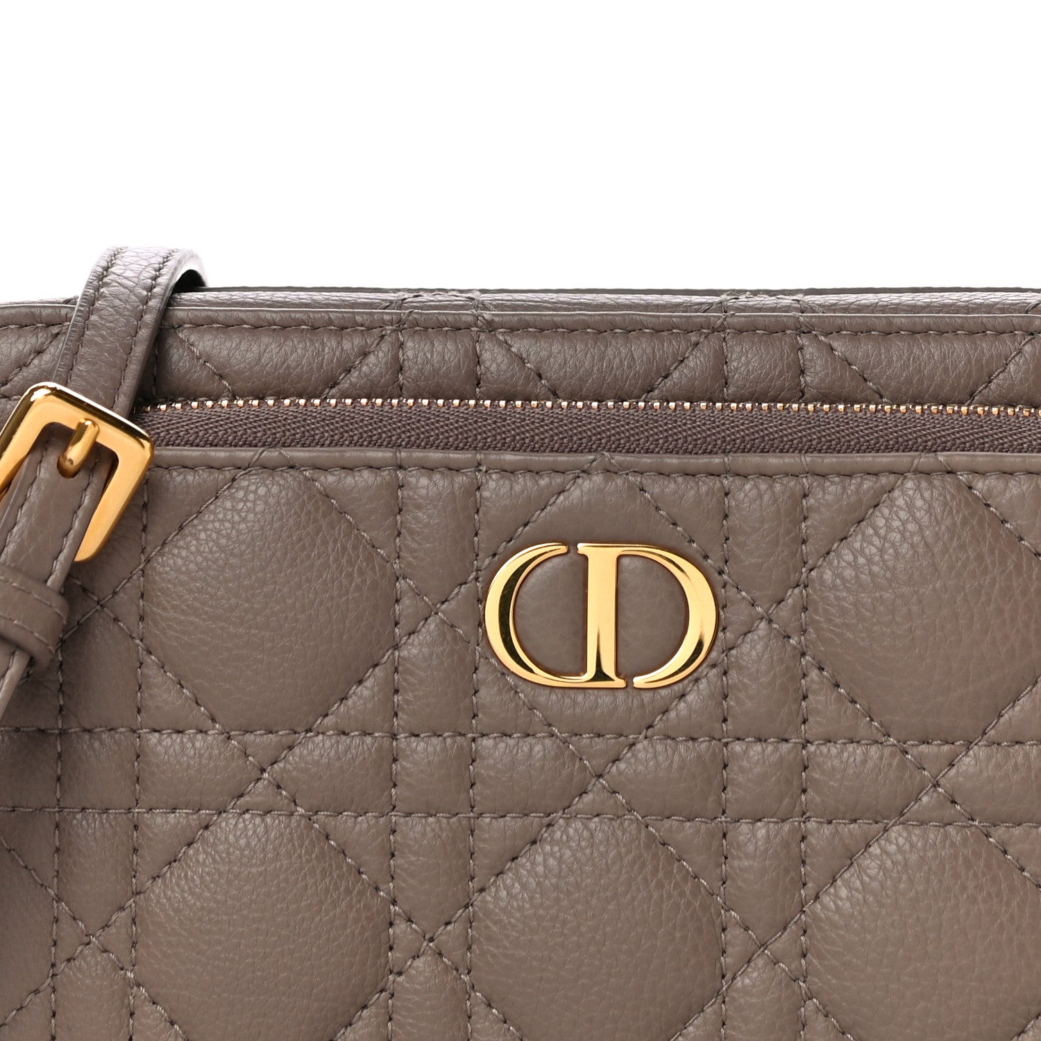 Christian Dior Supple Calfskin Caro Double Pouch Warm Taupe 7 of 10