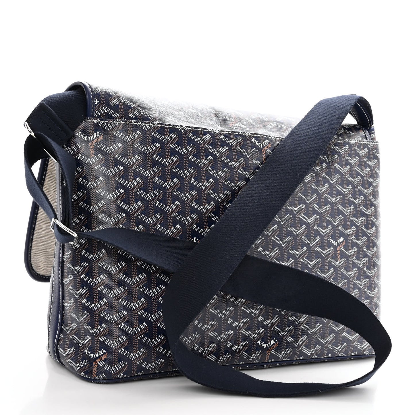 Goyardine Capetien Messenger Bag Navy