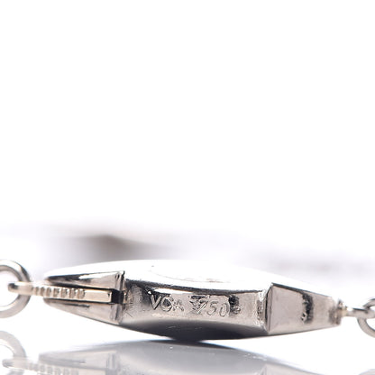 Van Cleef & Arpels 18K White Gold Grey Mother of Pearl 9 Motifs Pure Alhambra Necklace 4 of 5