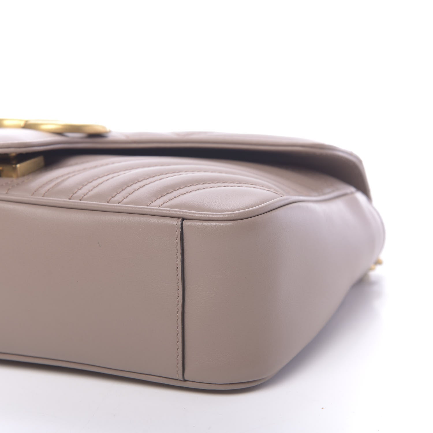 Gucci Calfskin Matelasse Small GG Marmont Shoulder Bag Porcelain Rose 9 of 10