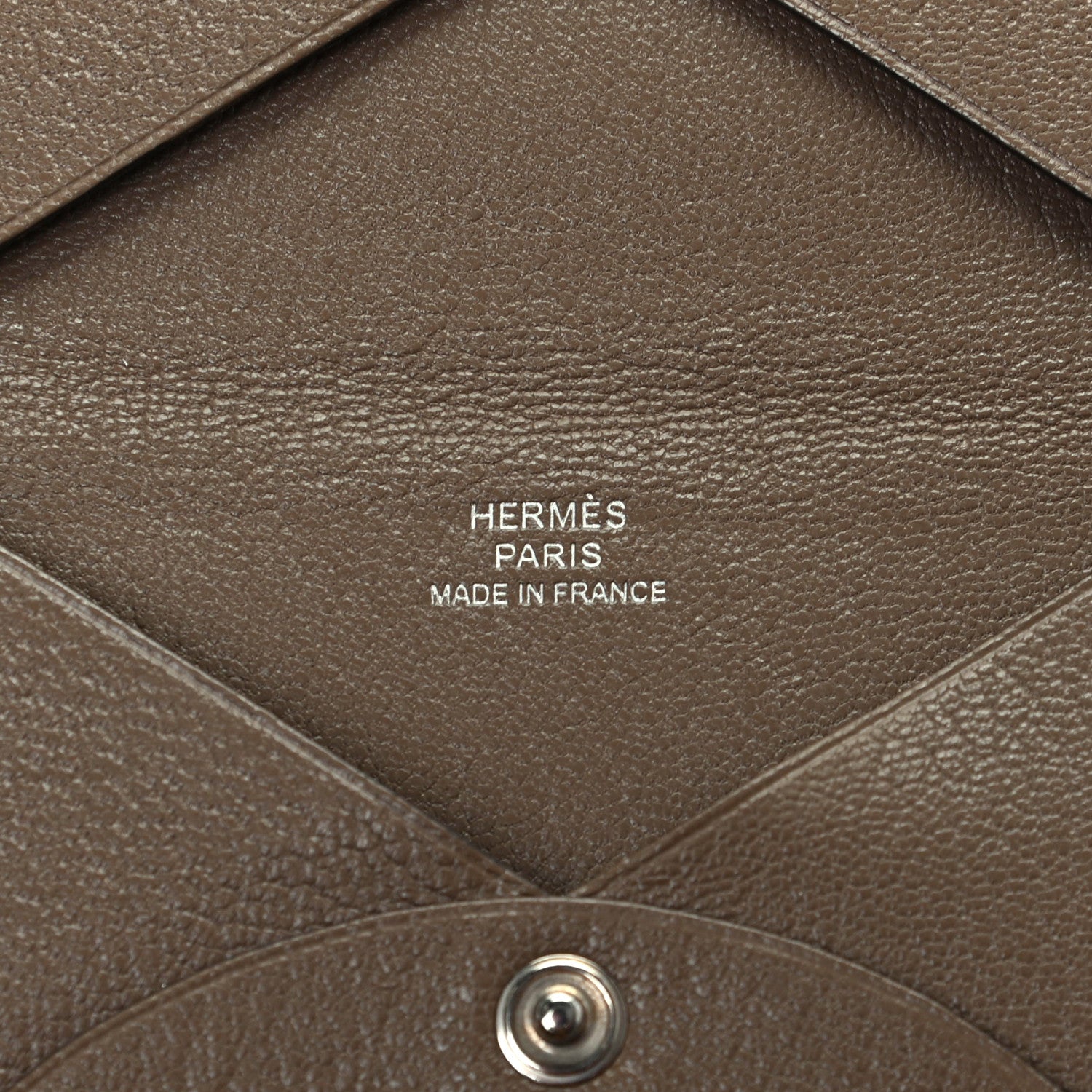 Hermes Chevre Mysore Calvi Card Case Etoupe 6 of 7