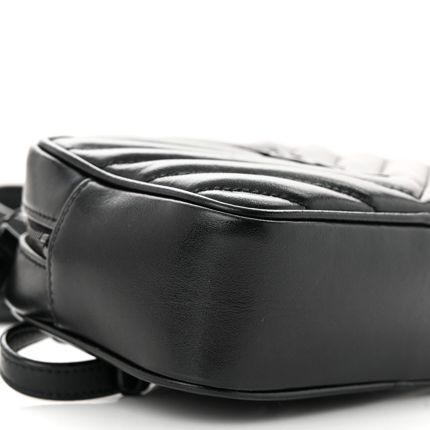 Calfskin Matelasse Monogram Lou Belt Bag Black