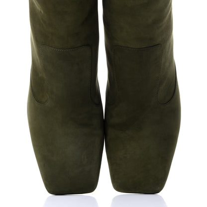 Fendi Suede FFreedom High Heel Ankle Boots 39 Green 6 of 11