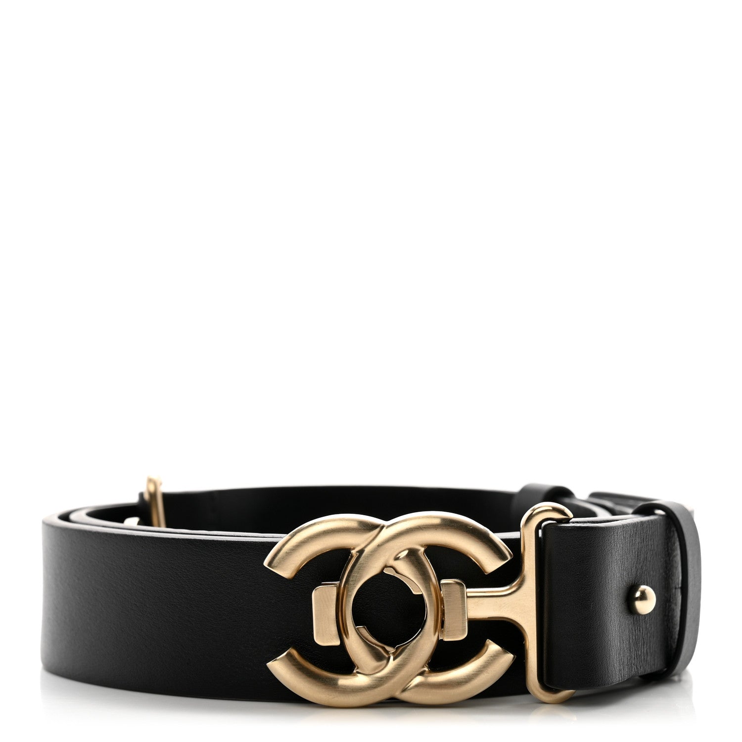 Chanel Calfskin CC Belt 100 40 Black 1 of 11