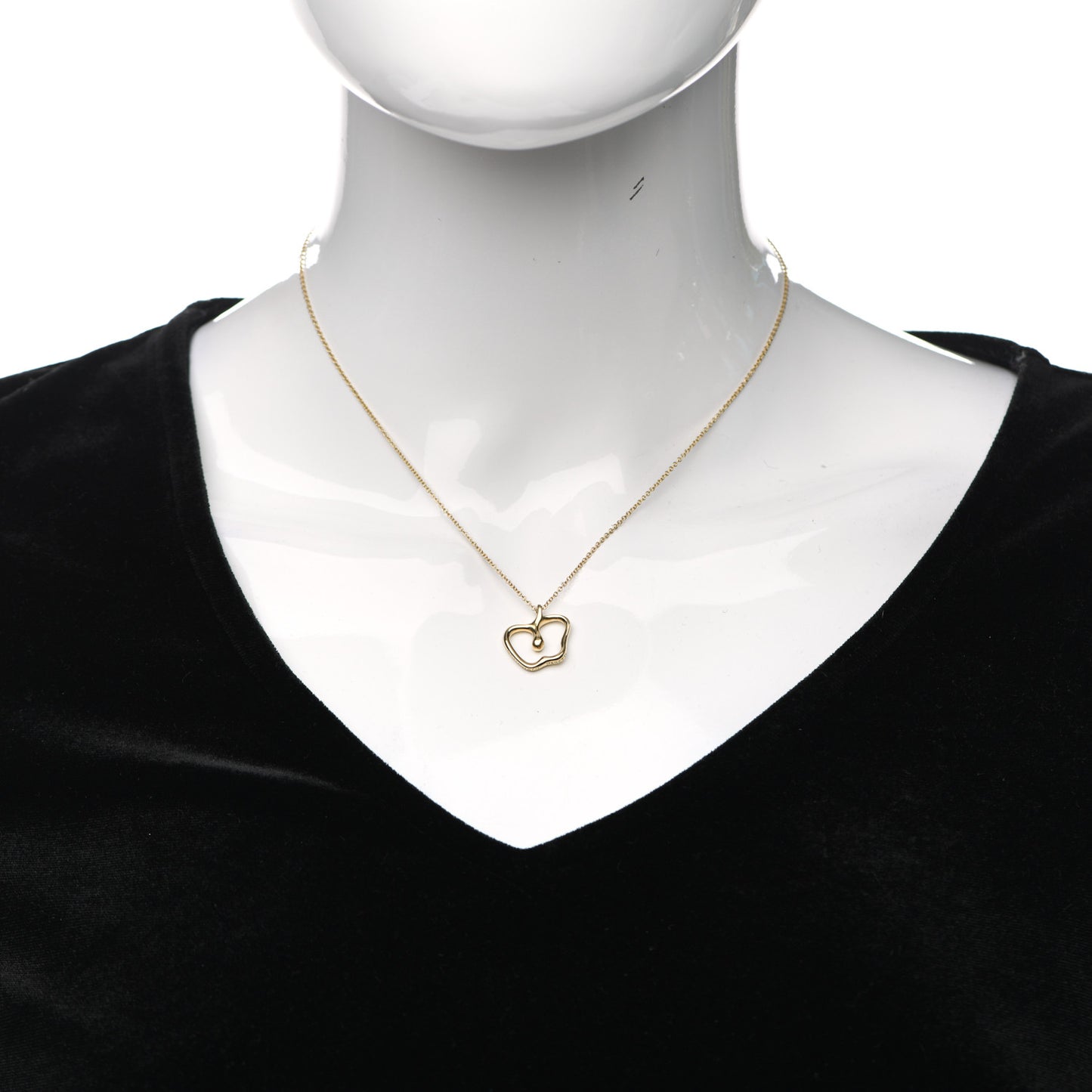 18K Yellow Gold Elsa Peretti Apple Pendant Necklace
