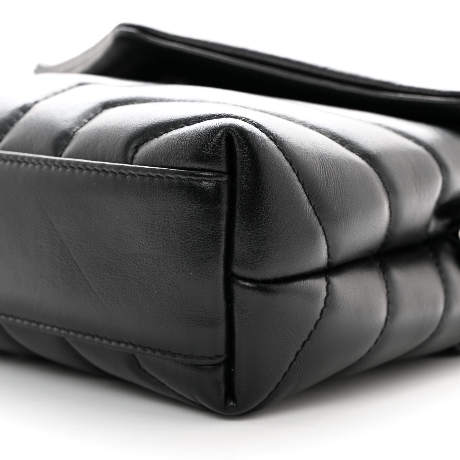 Saint Laurent Calfskin Y Quilted Monogram Toy Loulou Crossbody Bag Black 11 of 11