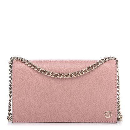 Gucci Dollar Calfskin Medium Betty Chain Wallet Soft Pink 1 of 9