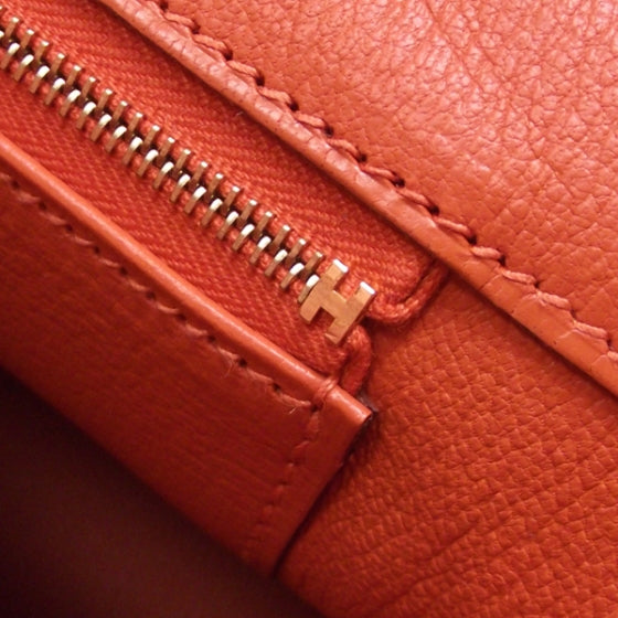 Hermes Togo BIRKIN 35 Orange 9 of 13