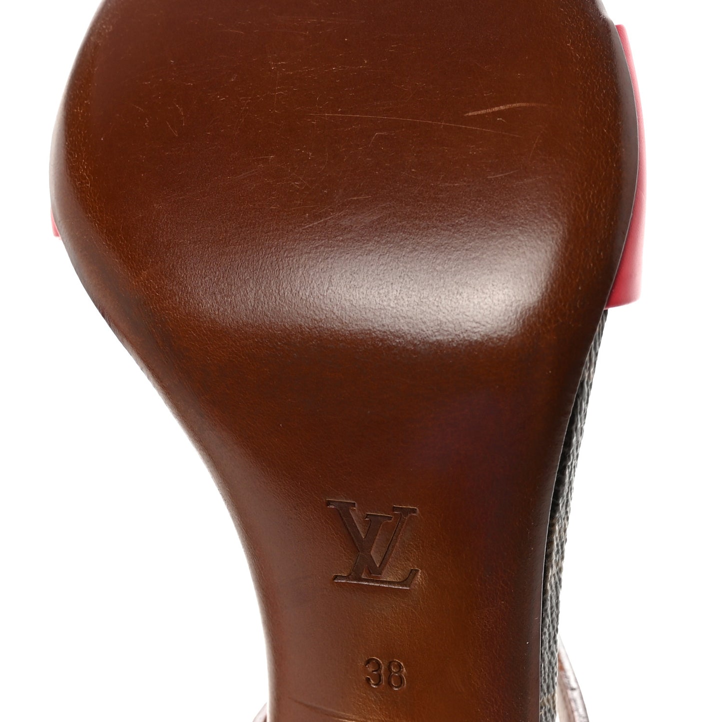 Calfskin Monogram Voyage Sandals 38 Grenade