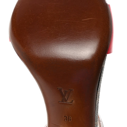 Louis Vuitton Calfskin Monogram Voyage Sandals 38 Grenade 7 of 10