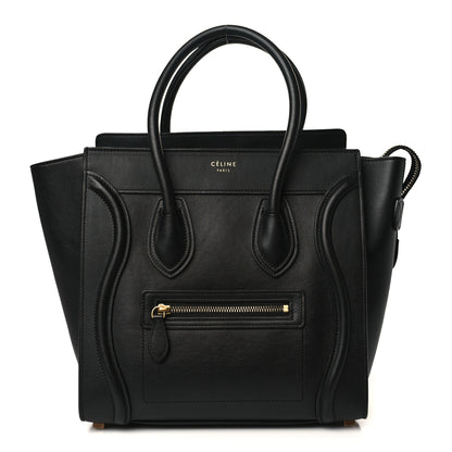 Celine Smooth Calfskin Micro Luggage Black 1 of 7