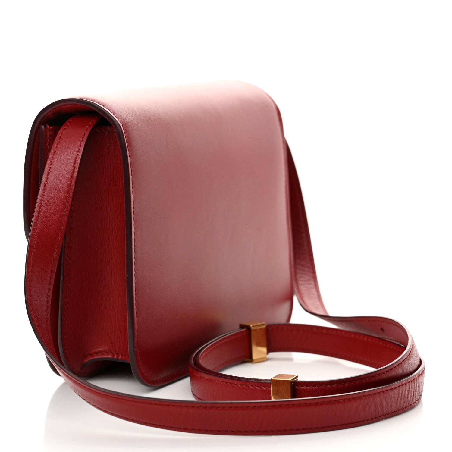 Celine Box Calfskin Teen Classic Box Flap Bag Red 3 of 13