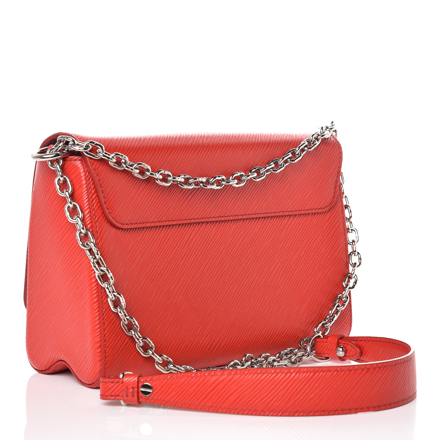 Louis Vuitton Epi Twist Shoulder Bag MM Coquelicot 3 of 11