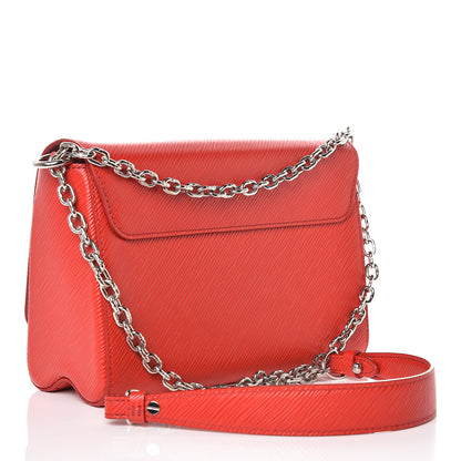 Louis Vuitton Epi Twist Shoulder Bag MM Coquelicot 3 of 11