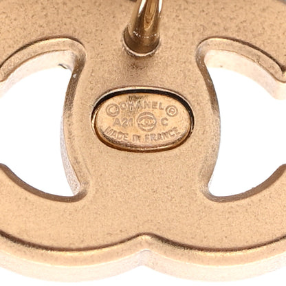 Chanel Crystal CC Earrings Gold 3 of 5
