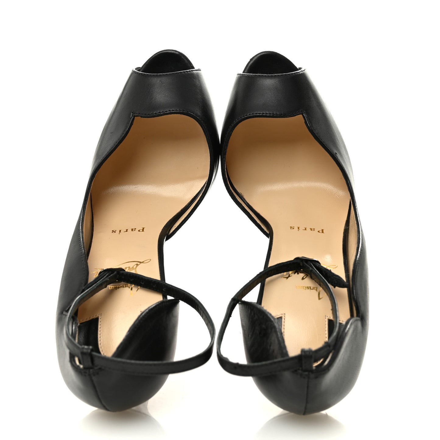 Nappa After Sun Round Chick Alta Platform Peep Toe 120 Pumps 37 Black