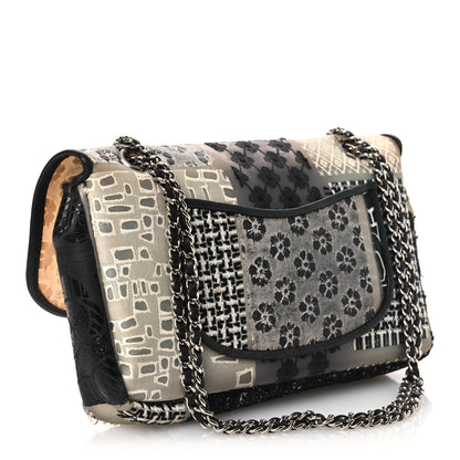Chanel PVC Tweed Patchwork Medium Single Flap Black 3 of 11