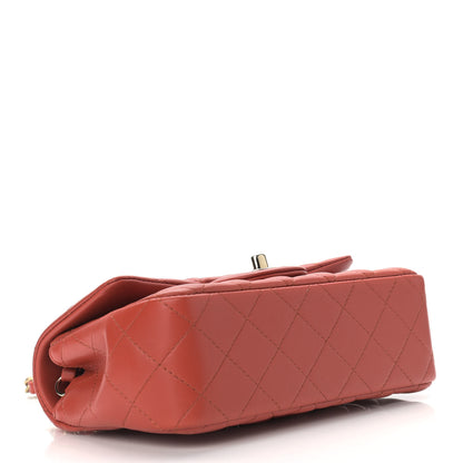 Chanel Lambskin Quilted Mini Rectangular Flap Brown 4 of 12