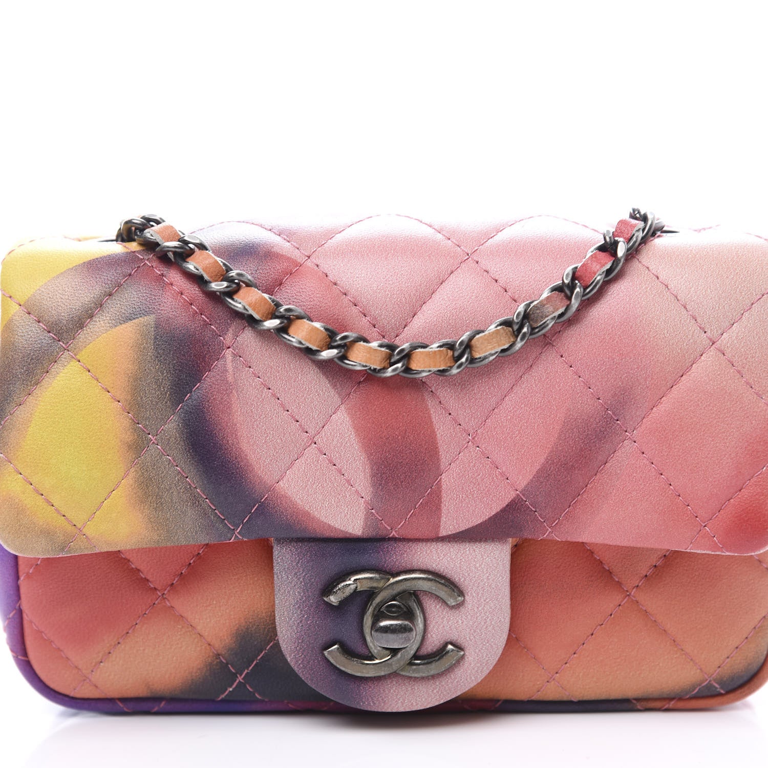 Chanel Lambskin Quilted Extra Mini Flower Power Flap Multicolor 9 of 10
