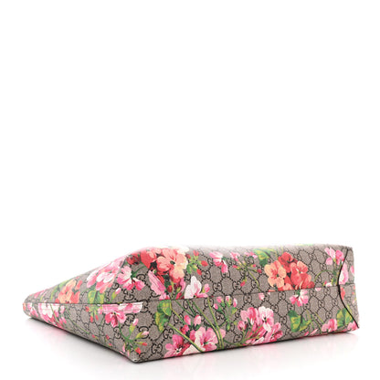 Gucci GG Supreme Monogram Blooms Medium Reversible Tote Beige Multicolor Dry Rose 4 of 18