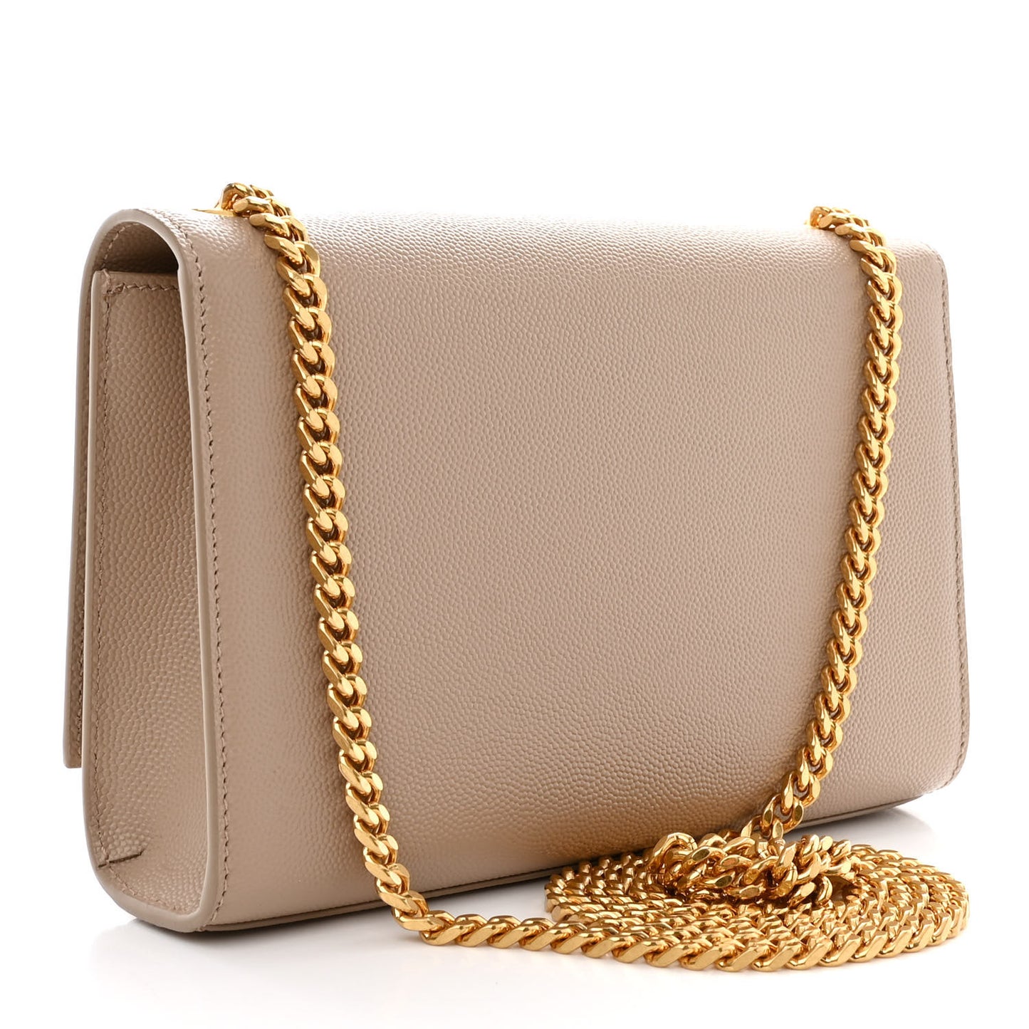 Grain De Poudre Small Monogram Kate Satchel Dark Beige