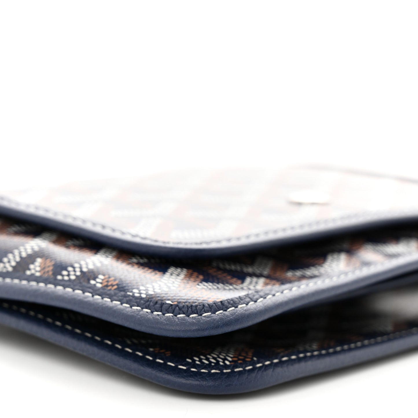 Goyardine Plumet Wallet Clutch Navy