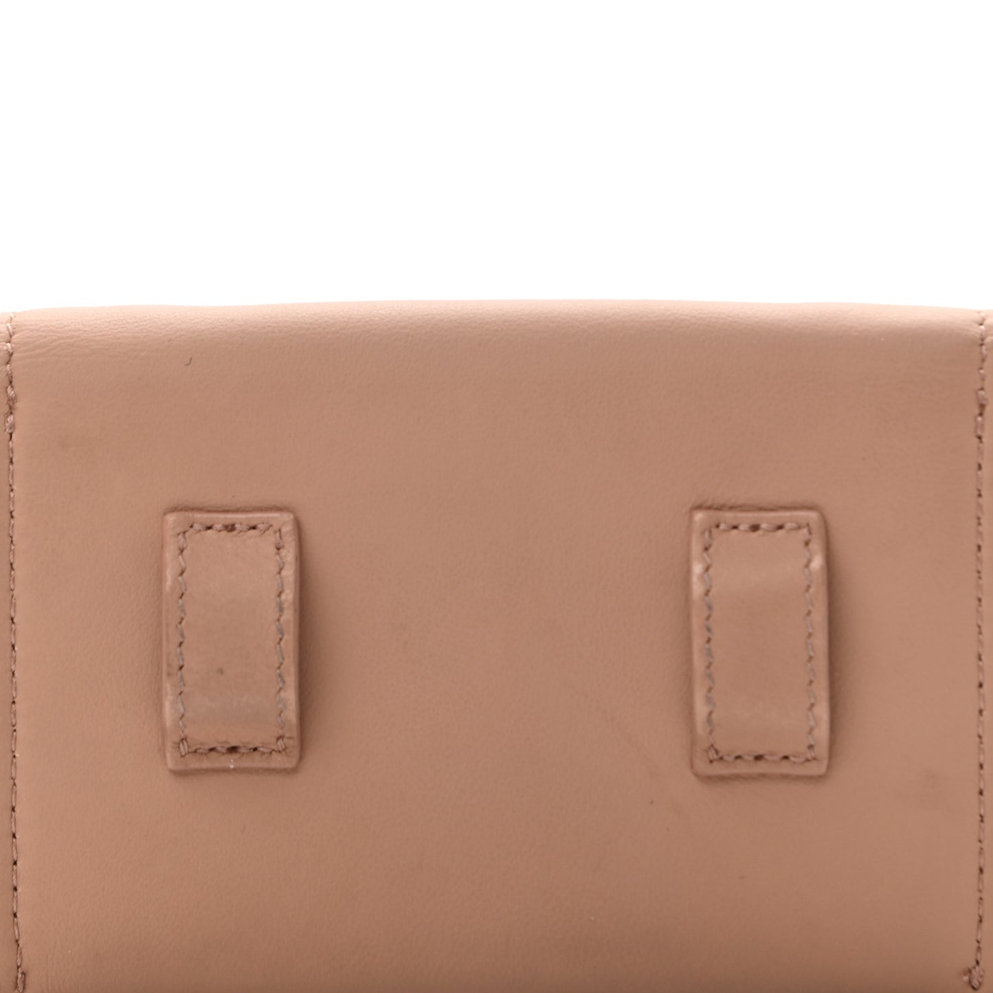 Ultra Matte Calfskin Nano Saddle Chain Pouch Rose Des Vents