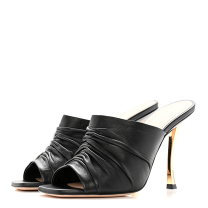 Christian Dior Lambskin D-Fame Mule Sandals 38 Black 3 of 14