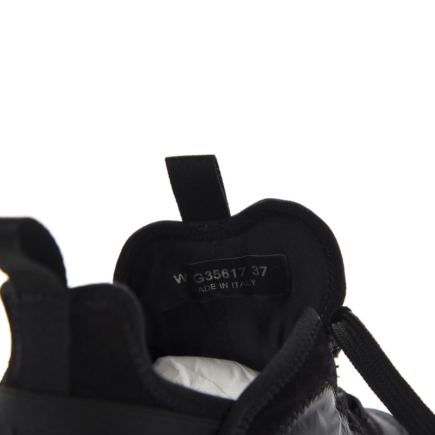 Fabric Calfskin Suede CC Sneakers 37 Black