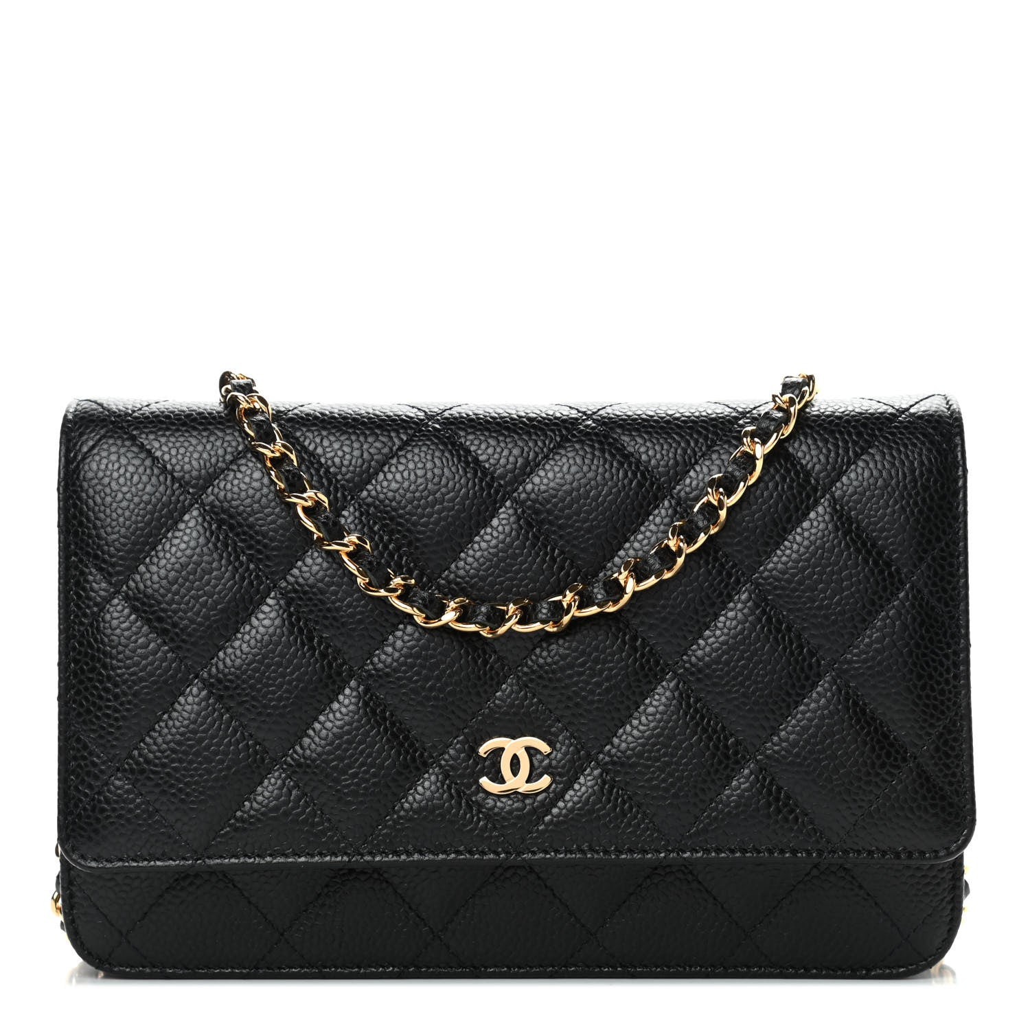 Chanel Caviar Quilted Wallet On Chain WOC Black 1 of 4