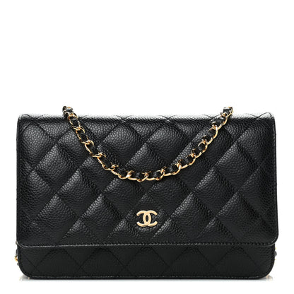 Chanel Caviar Quilted Wallet On Chain WOC Black 1 of 4