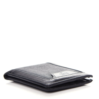 Gucci GG Supreme Monogram Bi-Fold Wallet Black Grey 4 of 8
