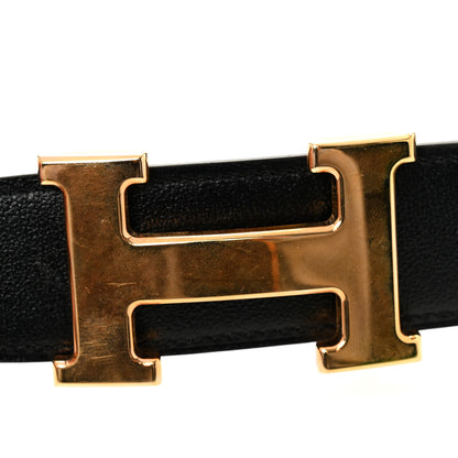Hermes Box Togo 32mm H Belt 80 32 Black Etain 6 of 6