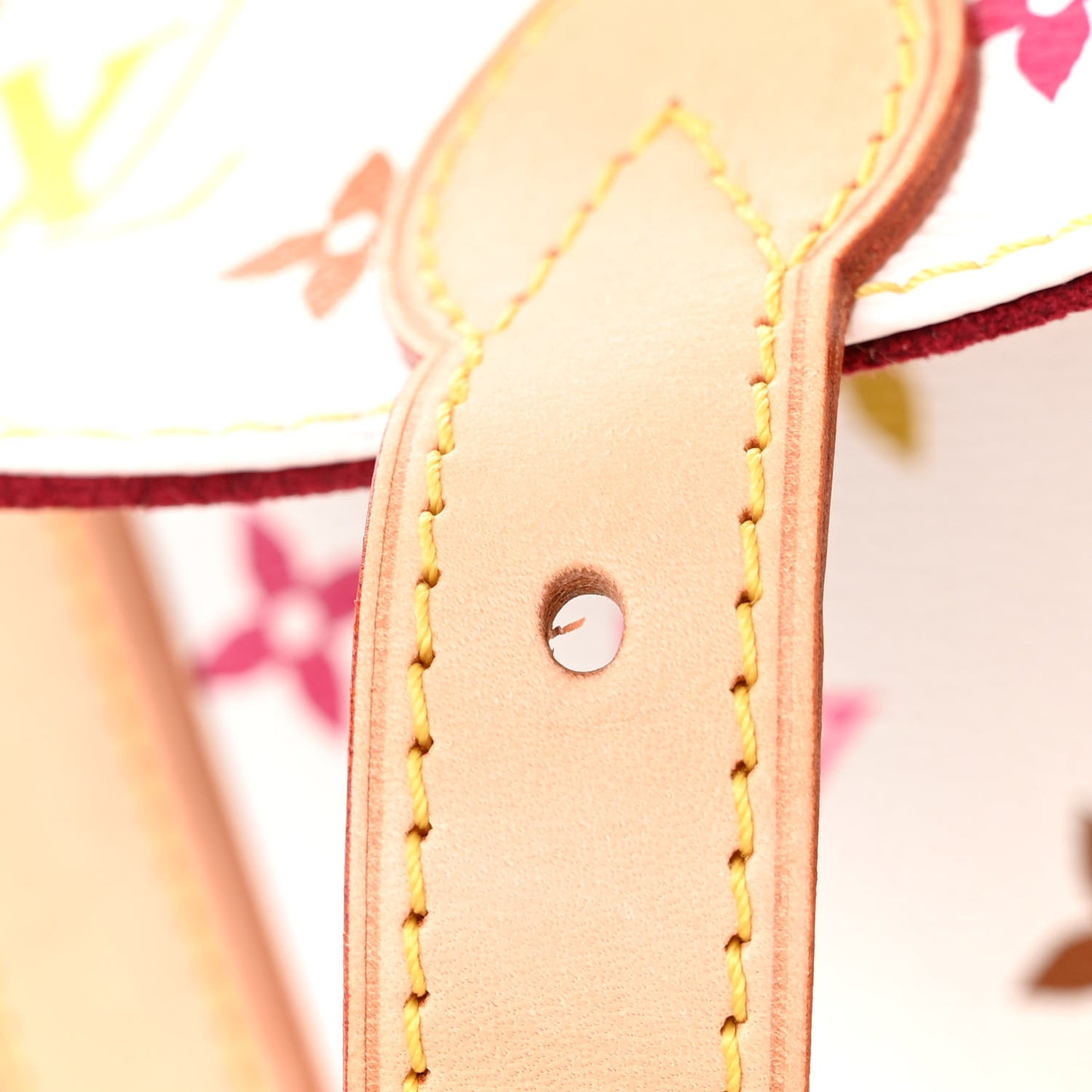 LOUIS VUITTON Monogram Multicolor Aurelia MM White