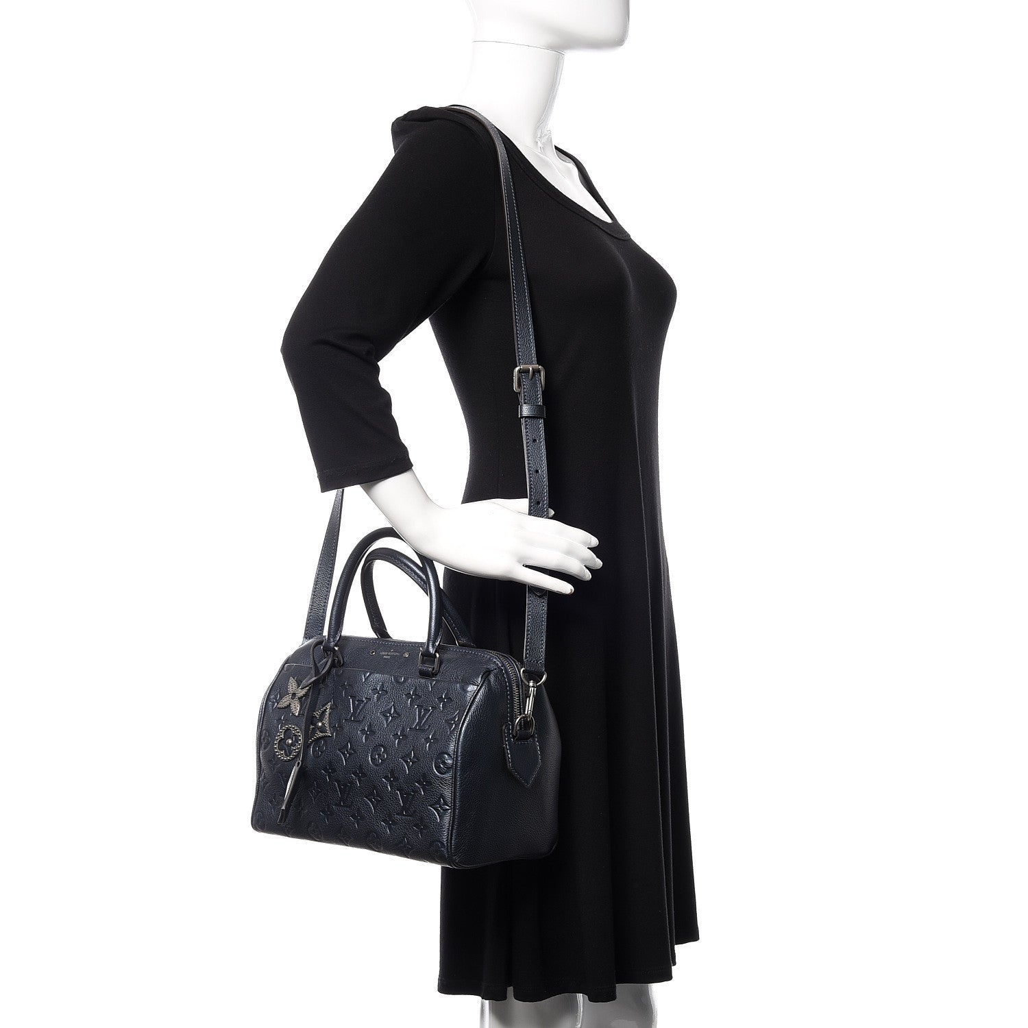 Louis Vuitton Empreinte Pins Speedy Bandouliere 25 NM Marine 2 of 12