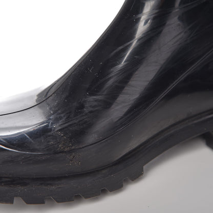 Burberry Rubber Nova Check Rain Boots 36 Black 12 of 13