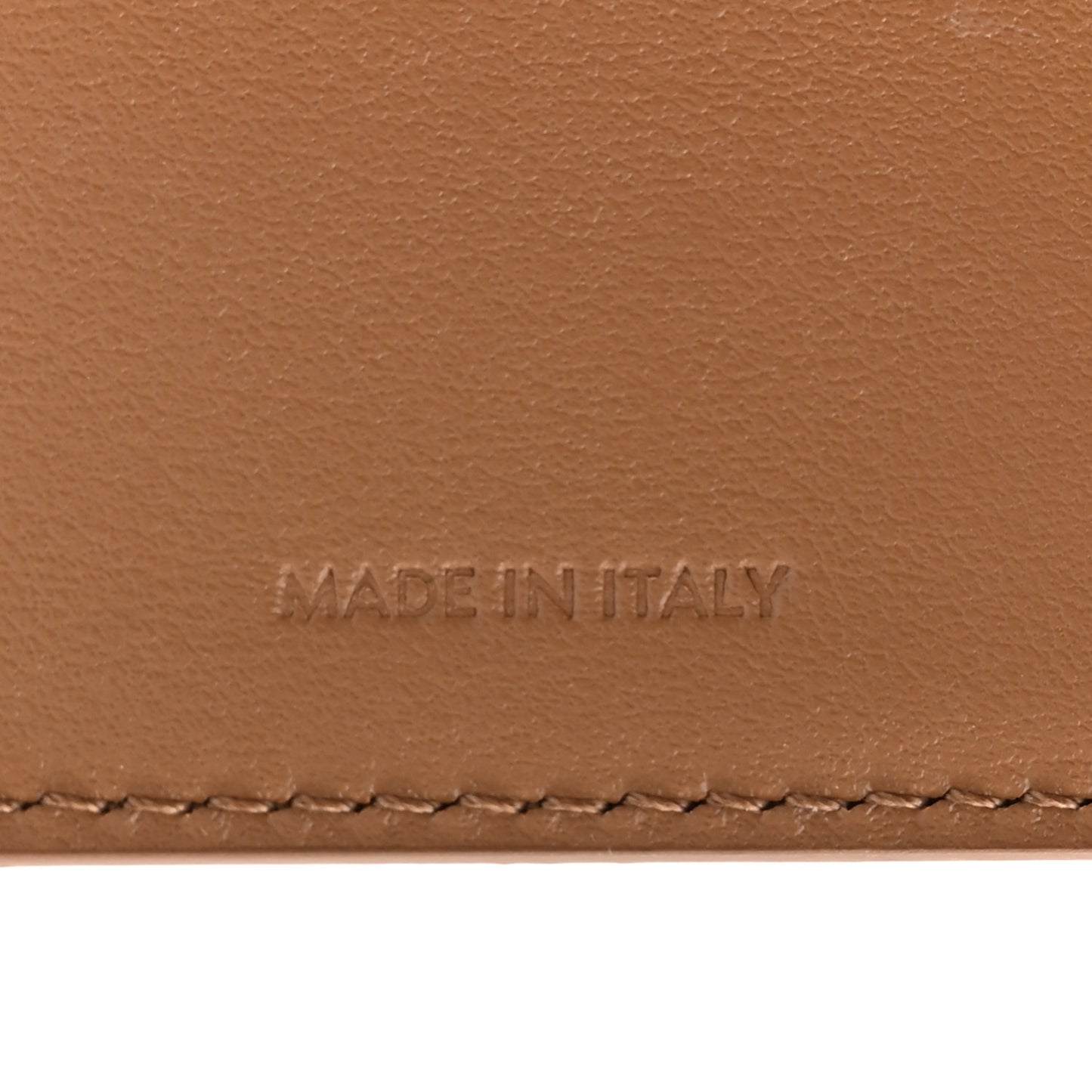 Shiny Calfskin Small Triomphe Wallet Bronze