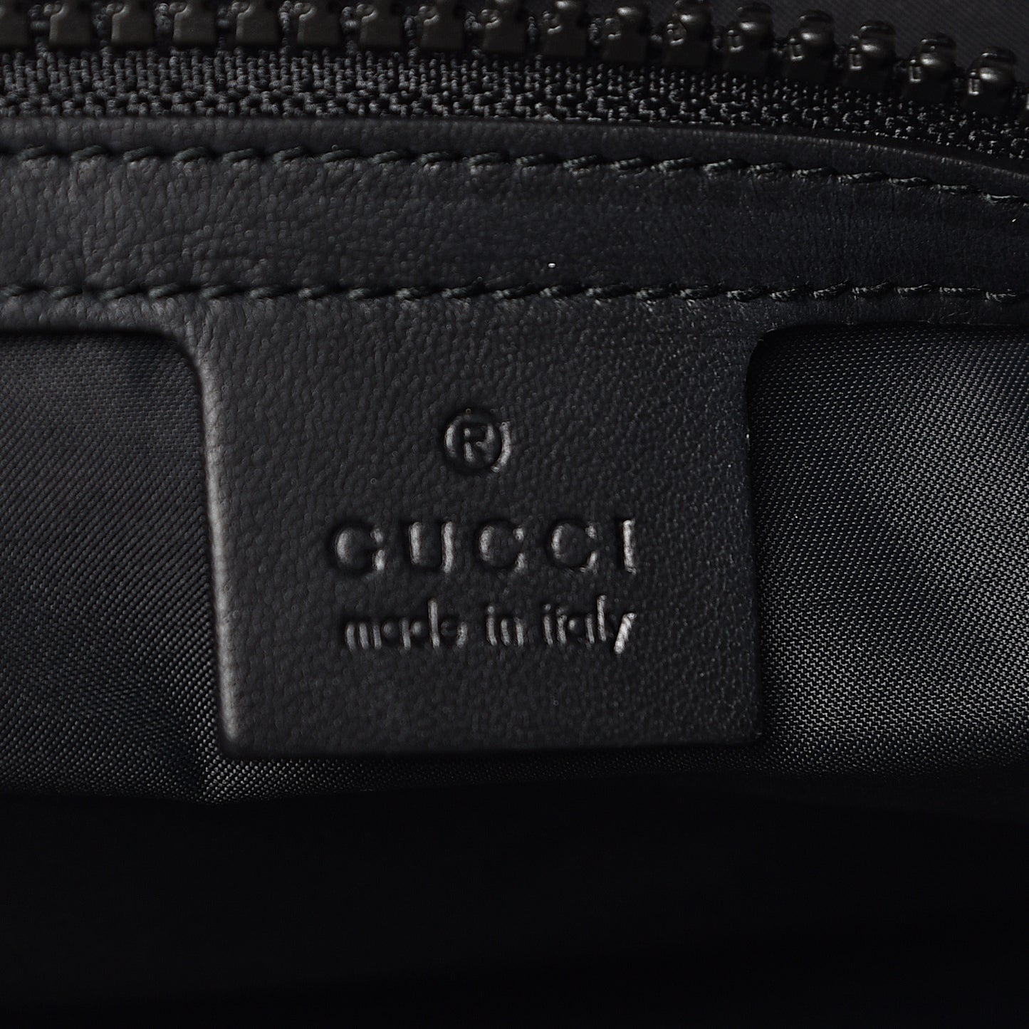 X DAPPER DAN Calfskin Laminated Ayers GG Micro Monogram Double Buckle Backpack Black Gold