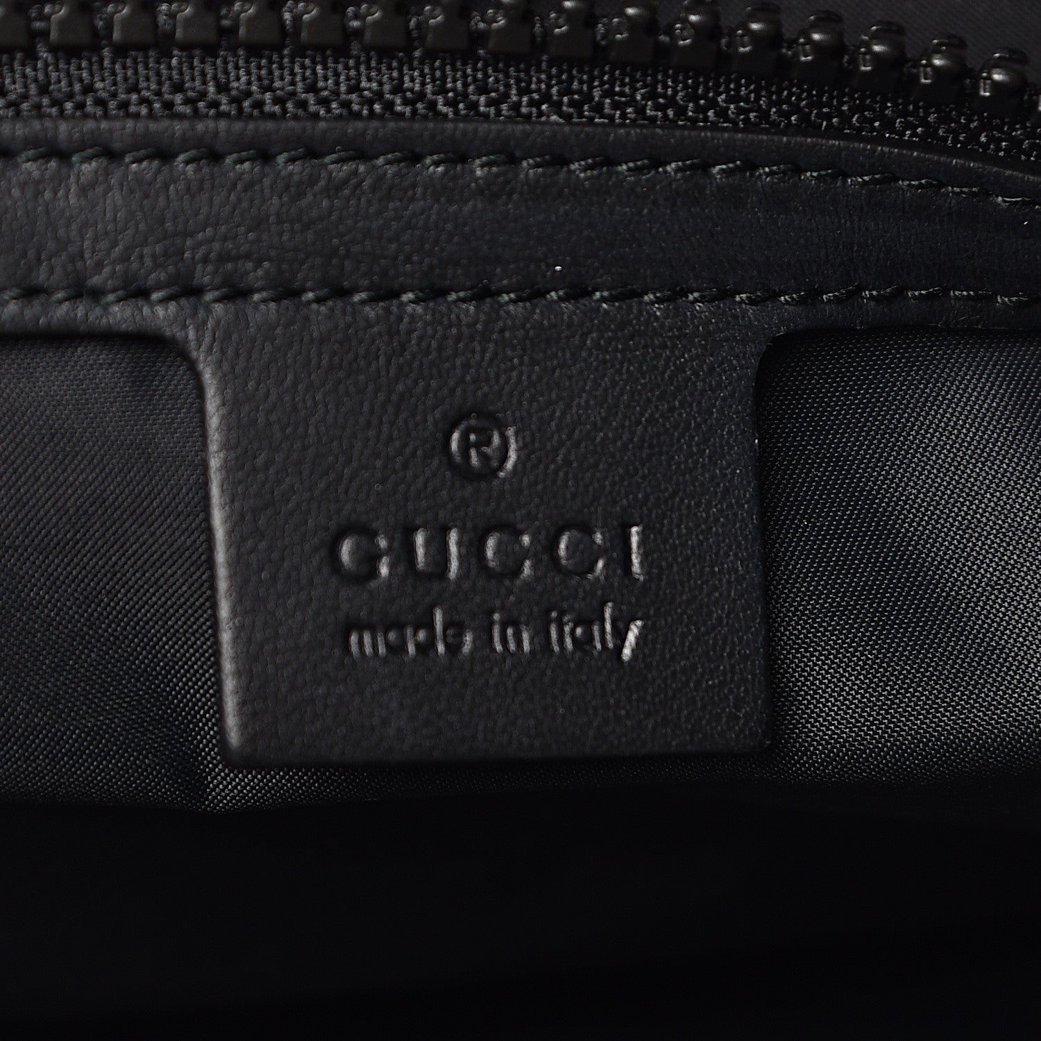 Gucci X DAPPER DAN Calfskin Laminated Ayers GG Micro Monogram Double Buckle Backpack Black Gold 7 of 11