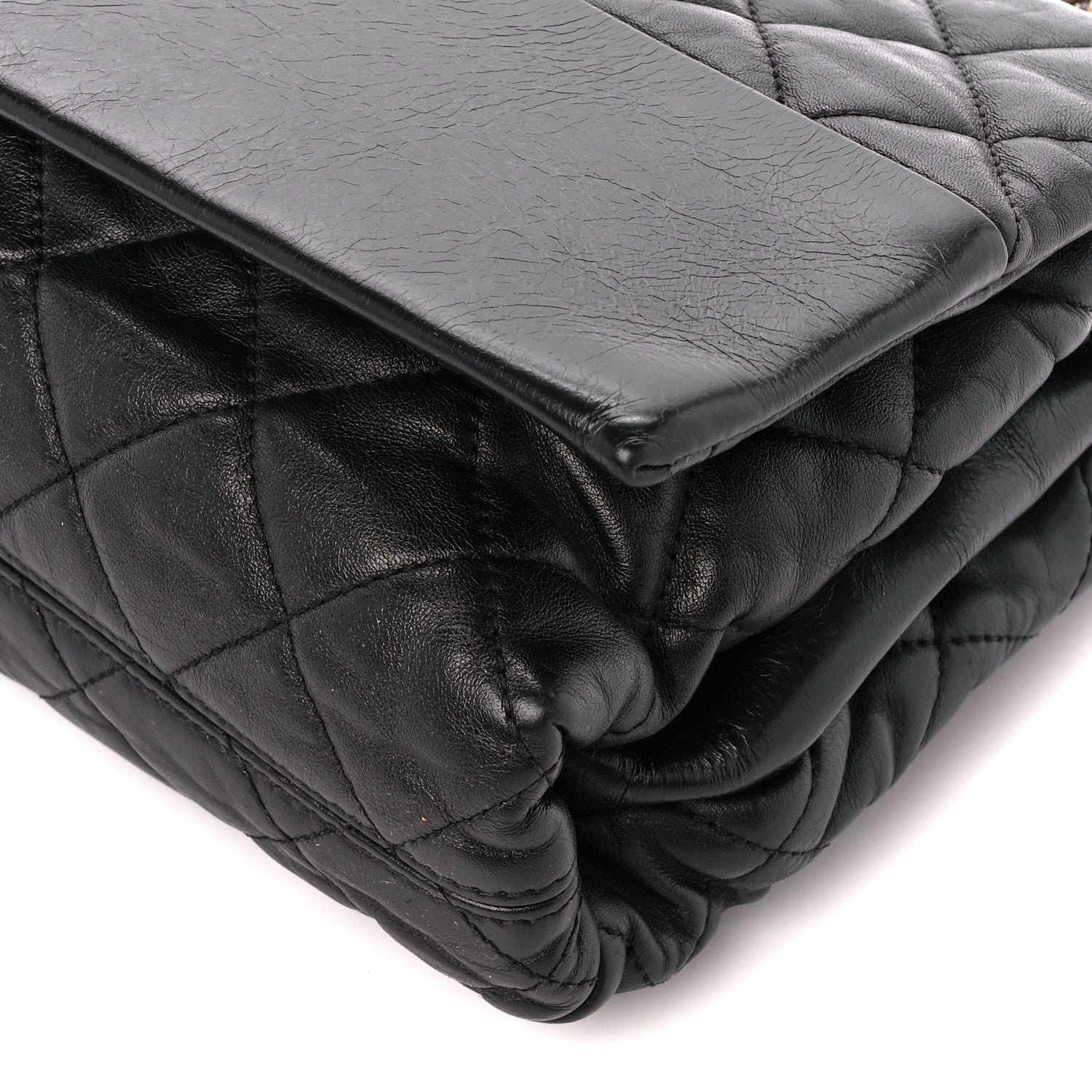 Chanel Calfskin Quilted Jumbo Soft Elegance Flap Black 11 of 11
