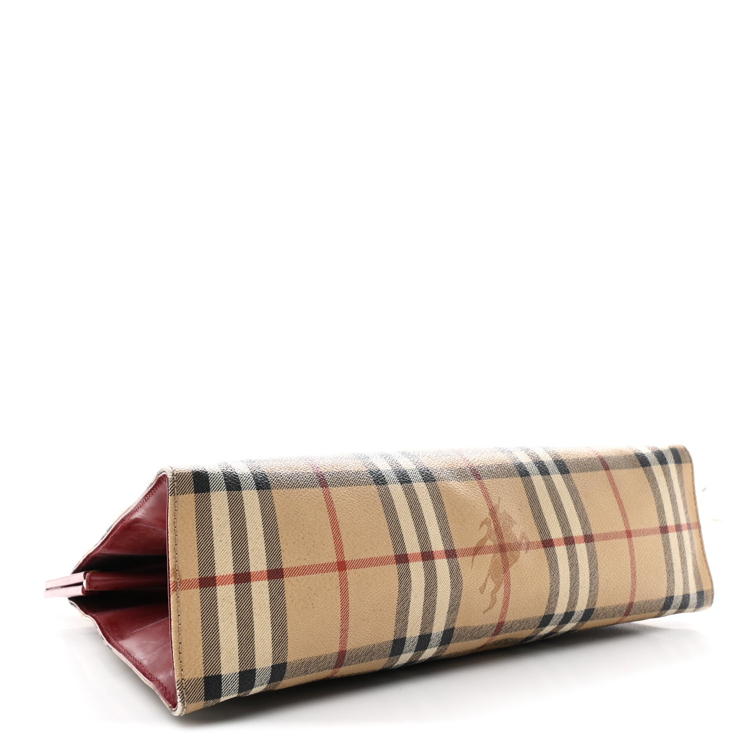 Burberry Haymarket Check Shoulder Bag Red 4 of 14