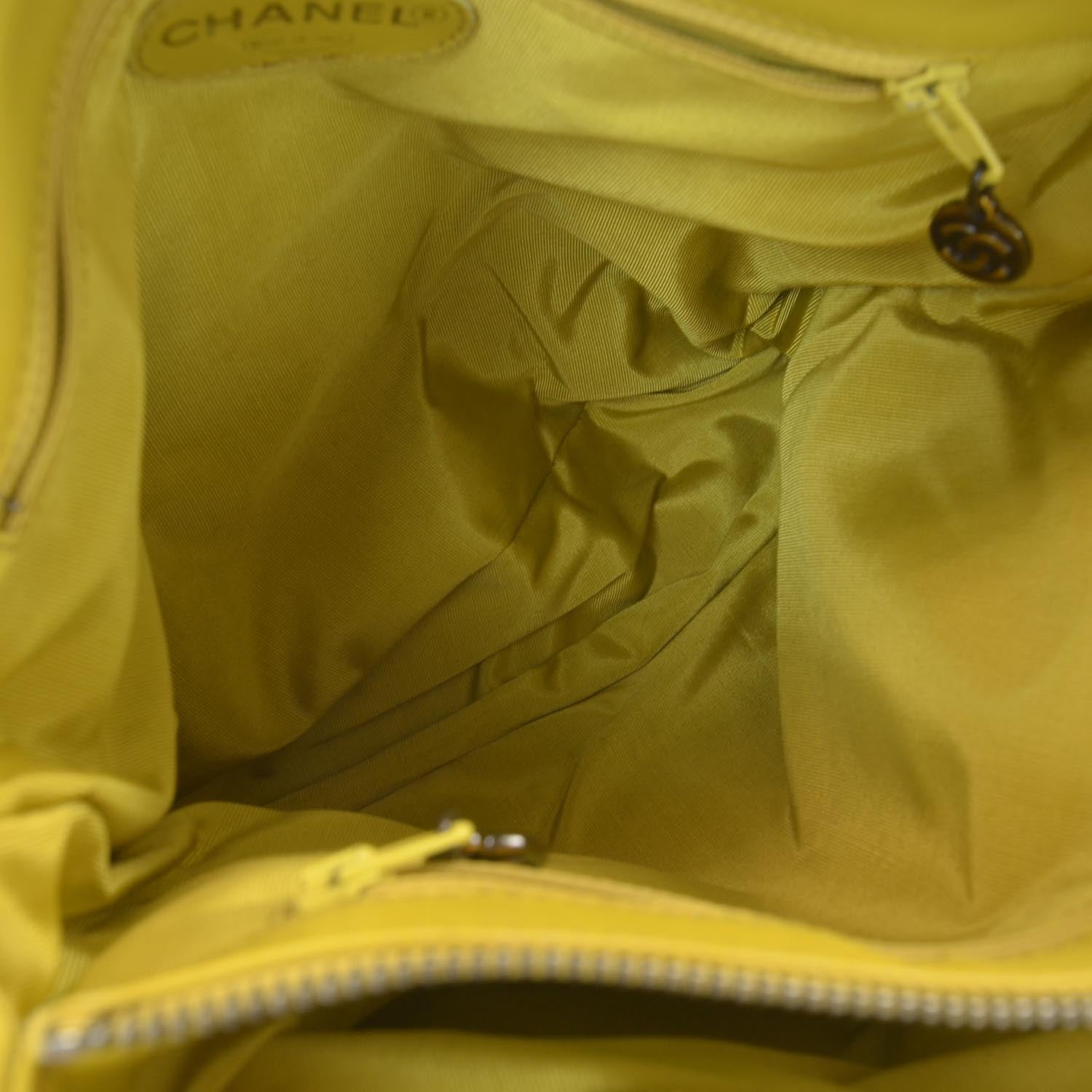 Chanel Leather Tassel Bag Yellow 20 of 20