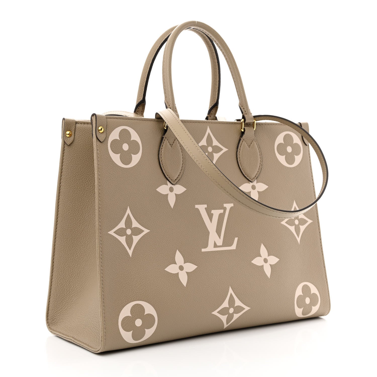 Louis Vuitton Empreinte Monogram Giant Onthego MM Tourterelle Creme 3 of 9
