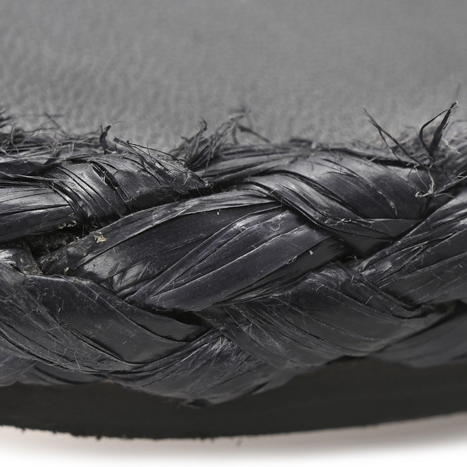 Christian Dior Raffia Embroidered Dway Mules Slide Sandals 37 Black 10 of 10