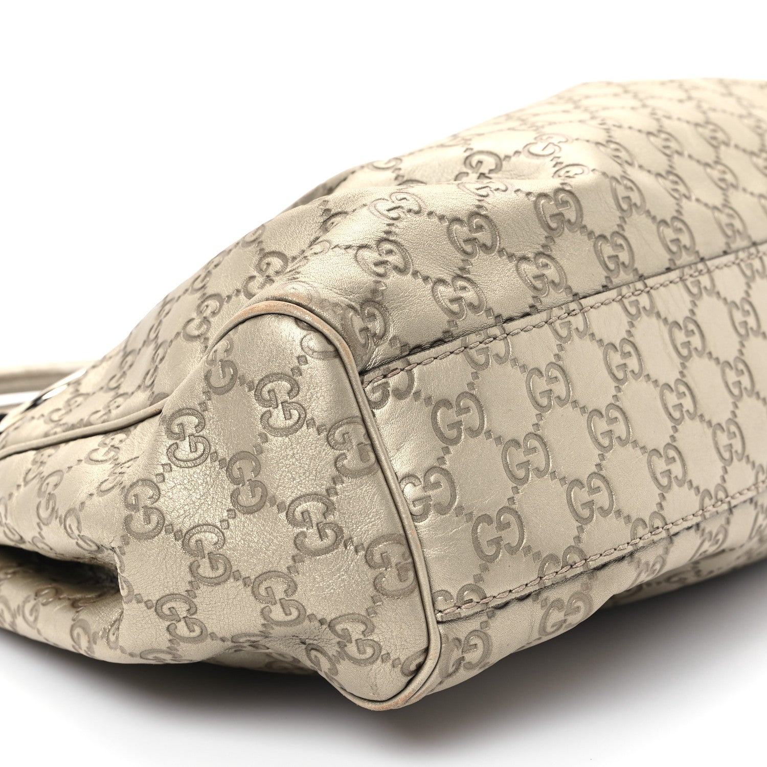 Gucci Guccissima Medium Sukey Tote Champagne 9 of 13