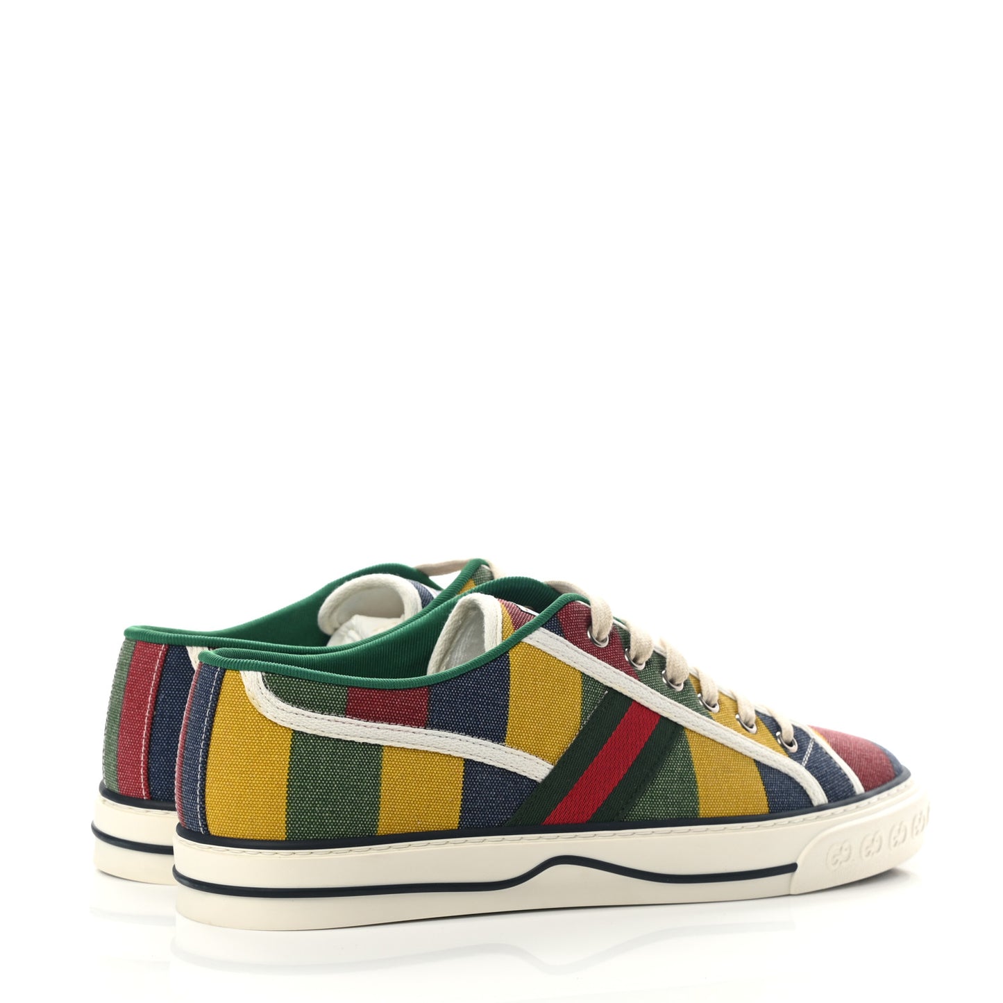 Canvas Web Marley Stripe Mens 1977 Tennis Sneakers 9 Multicolor Mystic White