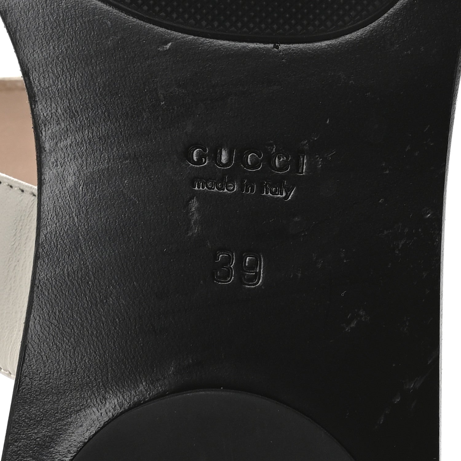 Gucci Calfskin GG Marmont Thong Sandals 39 Mystic White 7 of 8