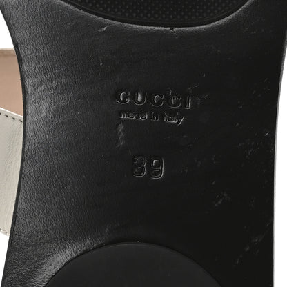 Gucci Calfskin GG Marmont Thong Sandals 39 Mystic White 7 of 8