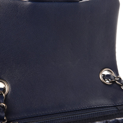 Chanel Lambskin Embroidered Small Flap Navy 8 of 9
